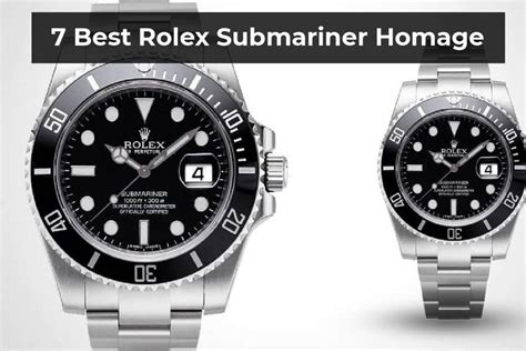 rolex submariner homage models